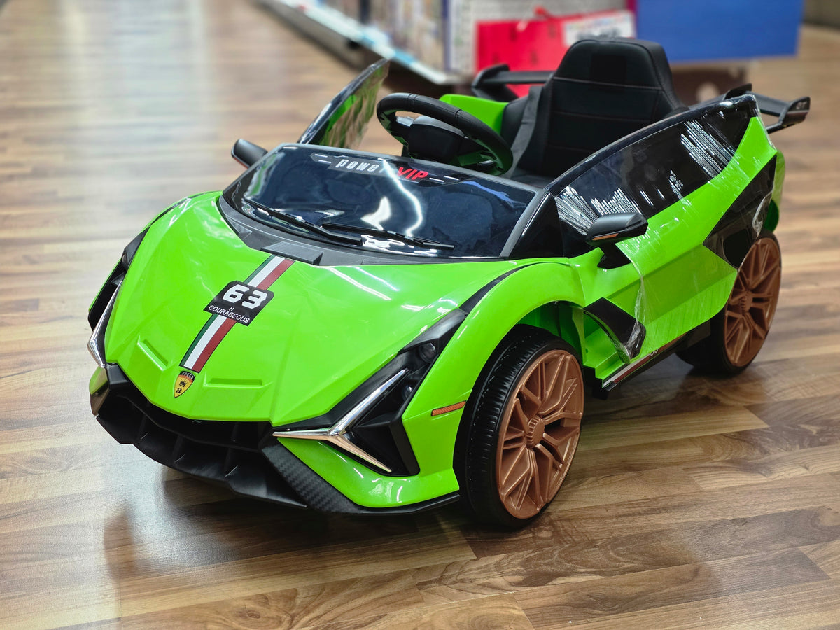 Lamborghini Style 12V Kids Ride On Car with Remote Control Green * Age 1 to 5