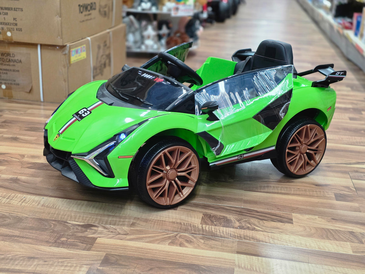Lamborghini Style 12V Kids Ride On Car with Remote Control Green * Age 1 to 5
