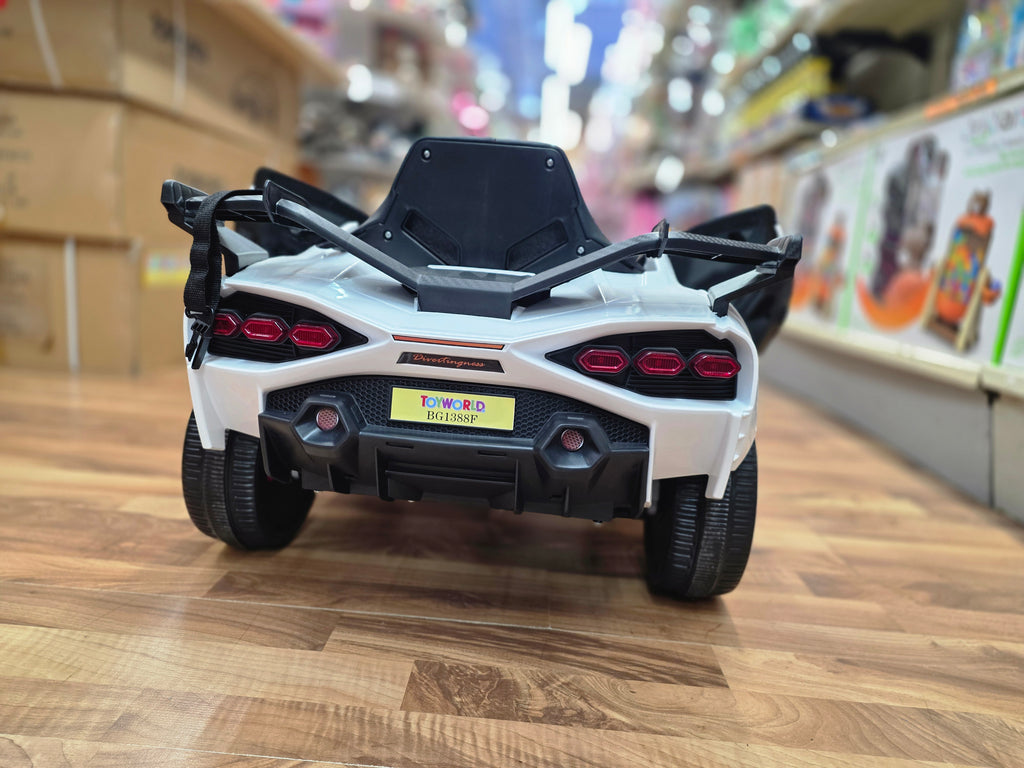 Lamborghini Style 12V Kids Ride On Car with Remote Control White * Age 1 to 5
