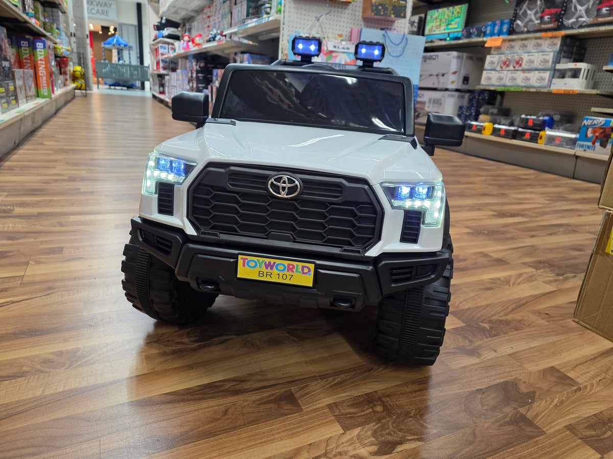 Toyota Style Ride On White * Age 2 to 7