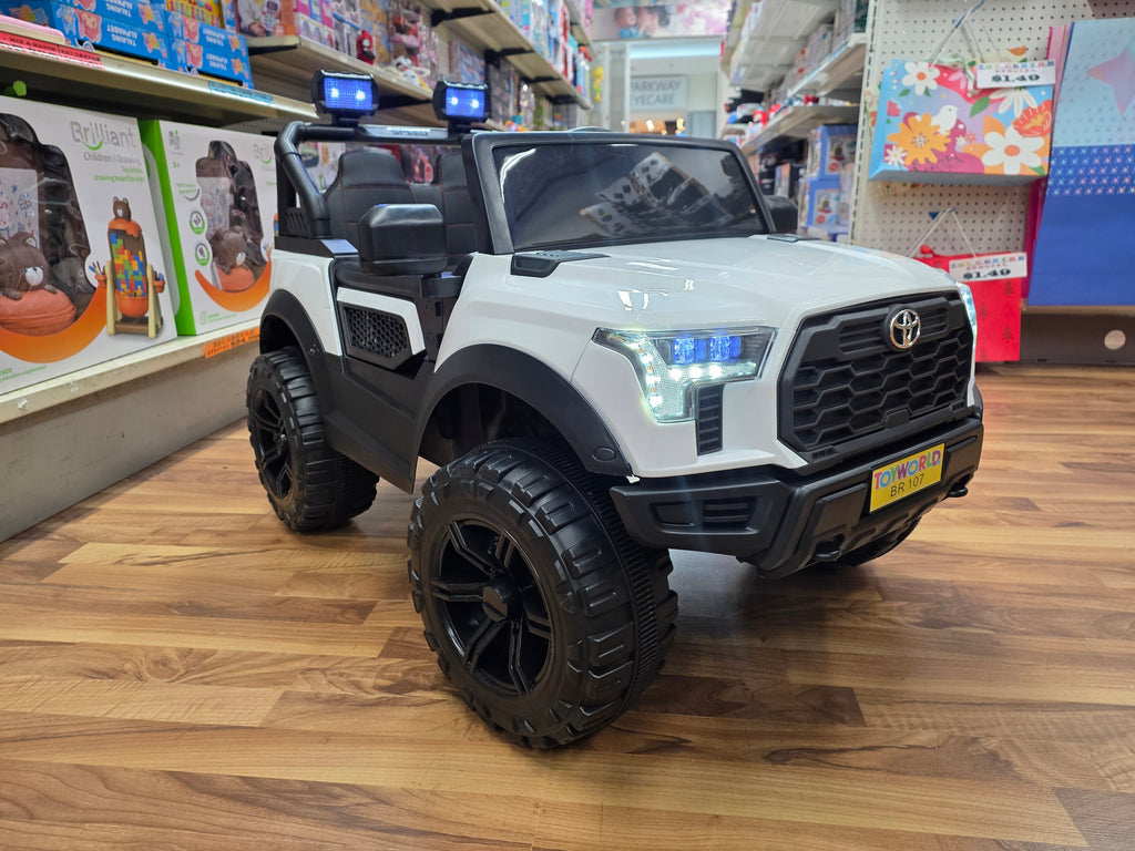 Toyota Style Ride On White * Age 2 to 7