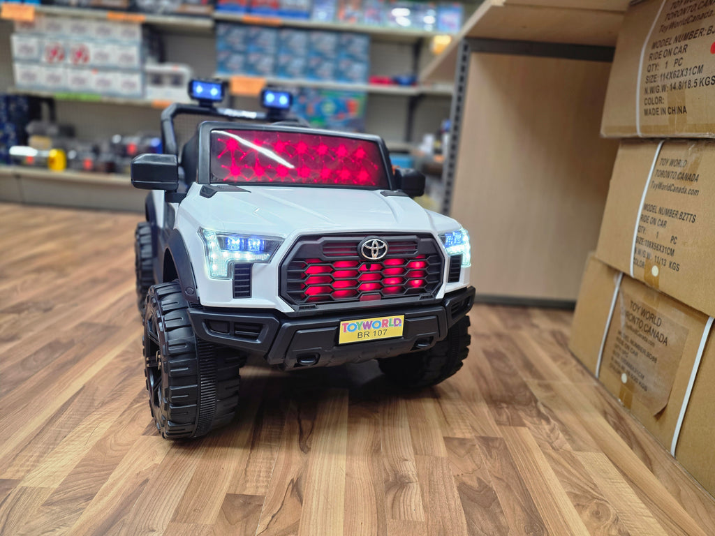 Toyota Style Ride On White * Age 2 to 7