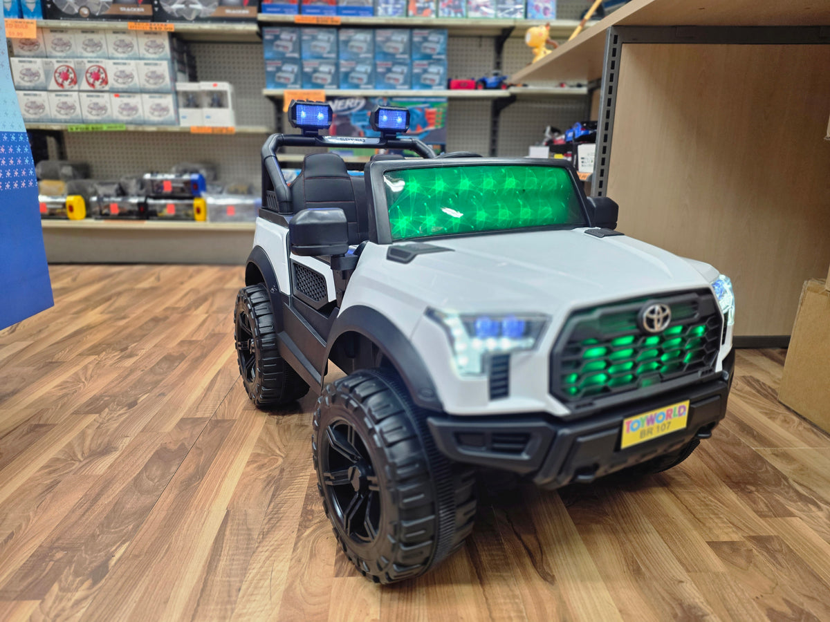 Toyota Style Ride On White * Age 2 to 7