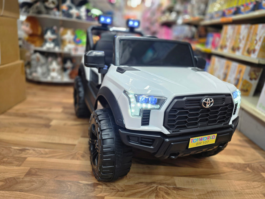 Toyota Style Ride On White * Age 2 to 7