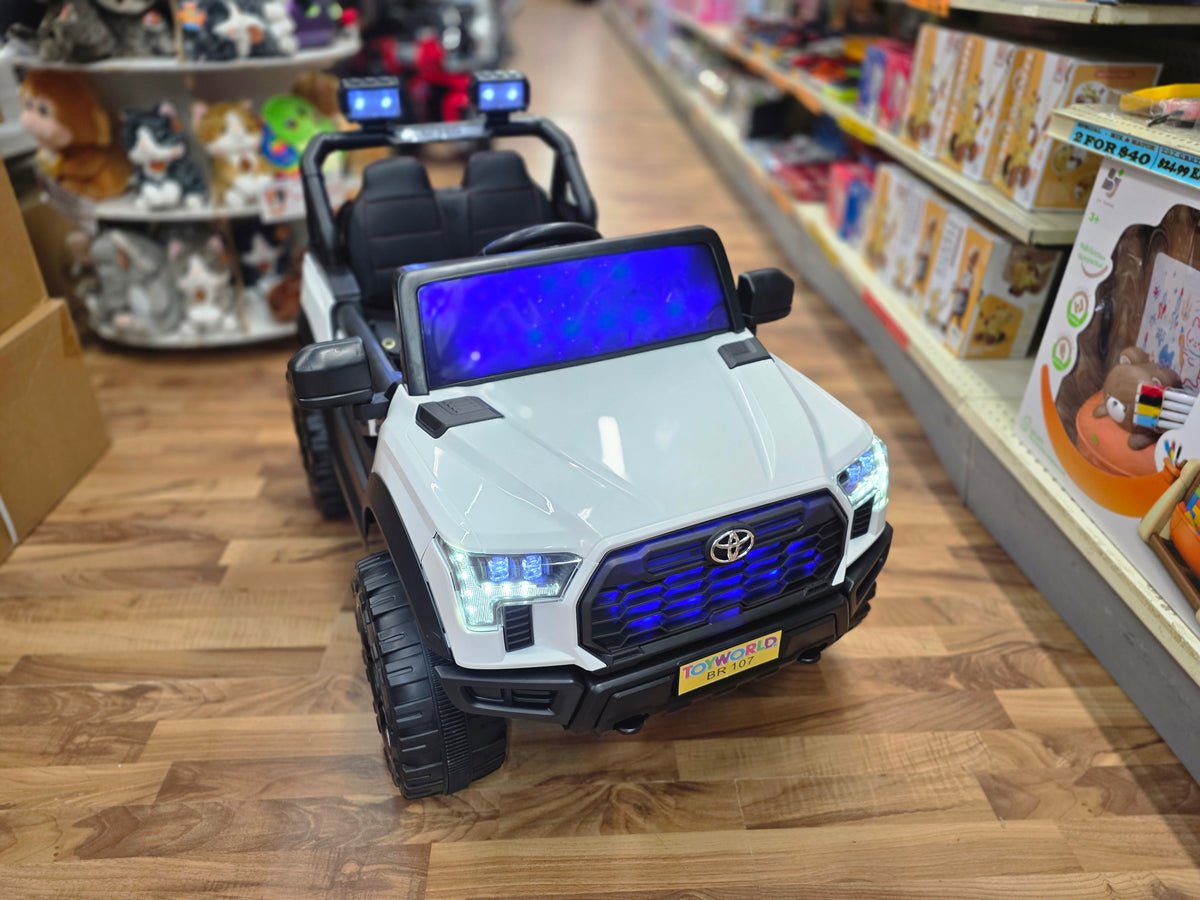 Toyota Style Ride On White * Age 2 to 7