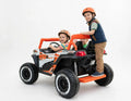 XXL 24V UTV Buggy Two Seater Kid Ride on Car Leather Seater Orange * Age 4-11