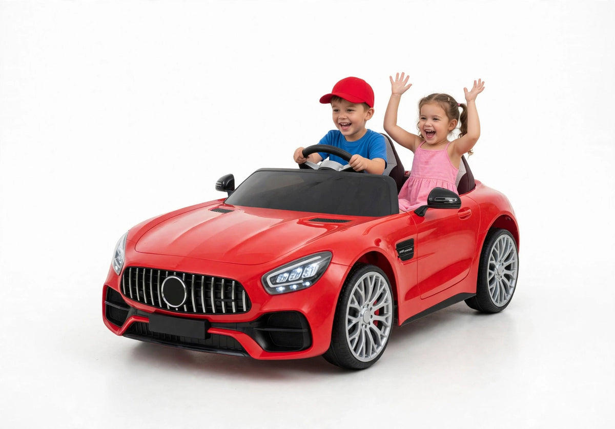 Benz Style 2 Seater Ride On Red * Age 2-7