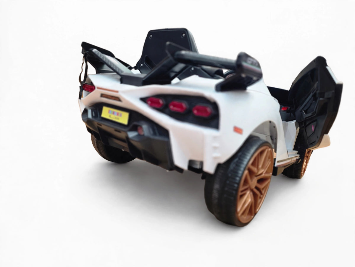 Lamborghini Style 12V Kids Ride On Car with Remote Control White * Age 1 to 5