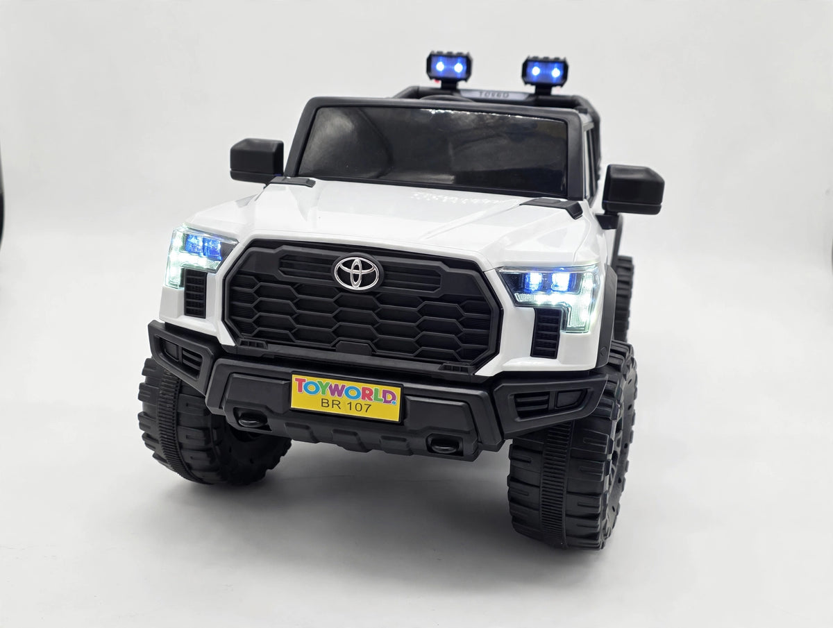 Toyota Style Ride On White * Age 2 to 7
