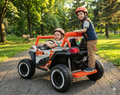 XXL 24V UTV Buggy Two Seater Kid Ride on Car Leather Seater Orange * Age 4-11