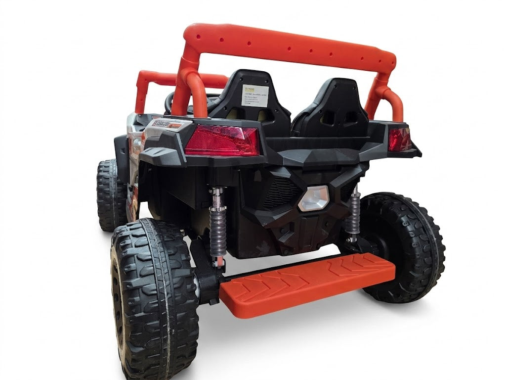 XXL 24V UTV Buggy Two Seater Kid Ride on Car Leather Seater Orange * Age 4-11