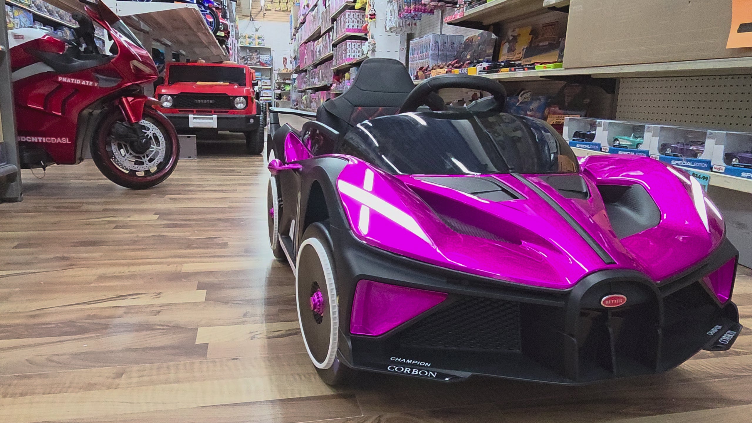 Ride on Bugatti Style Pink * Age 2 to 7