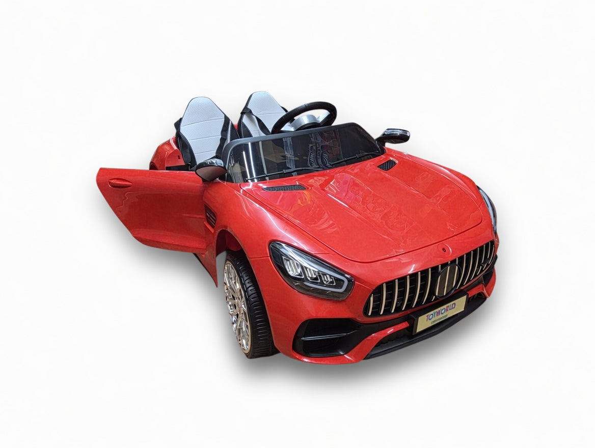 Benz Style 2 Seater Ride On Red * Age 2-7