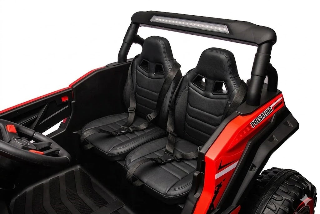 XXL 24V UTV Buggy Two Seater Kid Ride on Car Leather Seater Red * Age 4-11