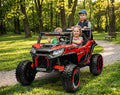 XXL 24V UTV Buggy Two Seater Kid Ride on Car Leather Seater Red * Age 4-11