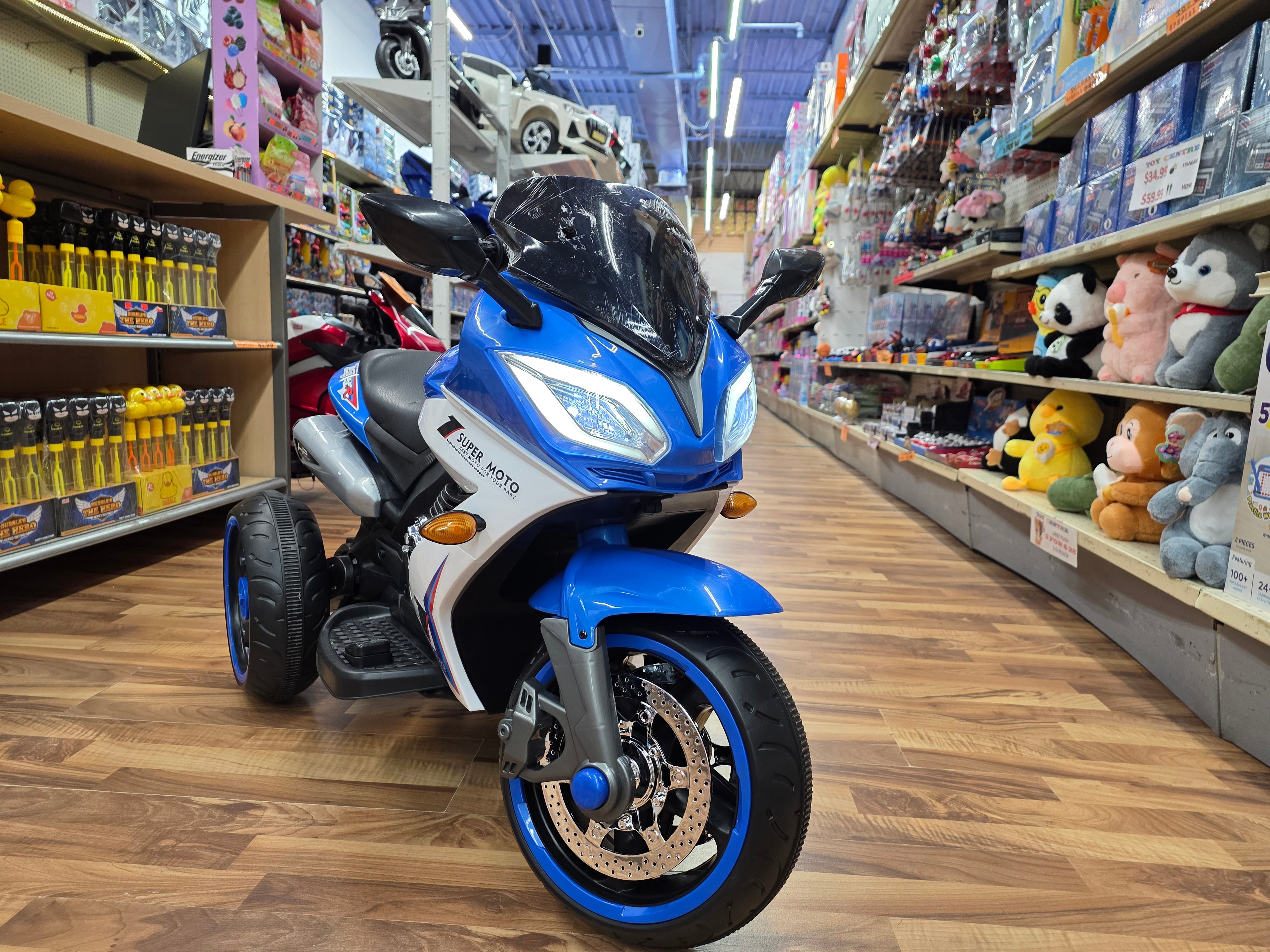 Ride On Motorcycle Blue * Age 3-8