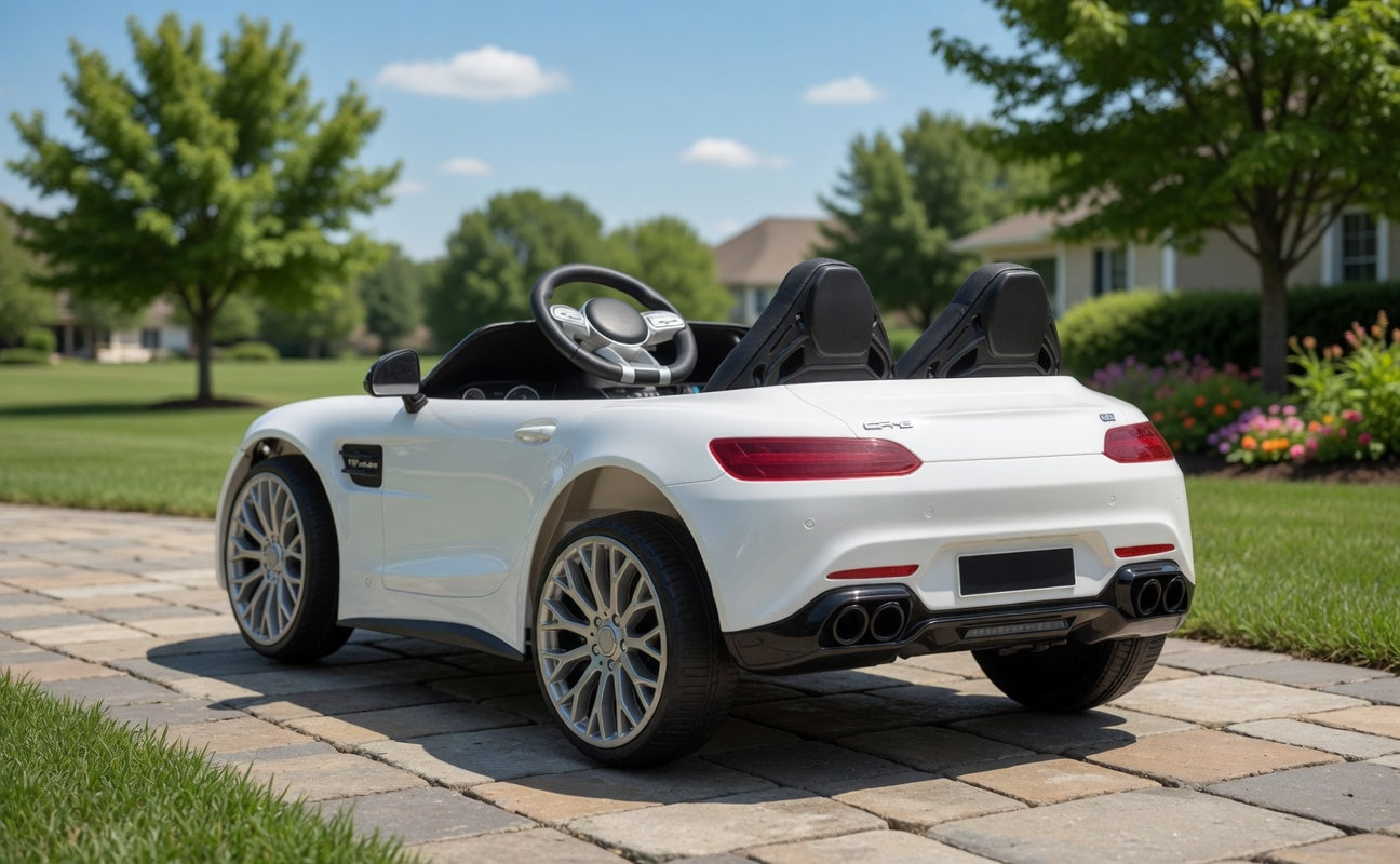 Benz Style 2 Seater Ride On White * Age 2-7